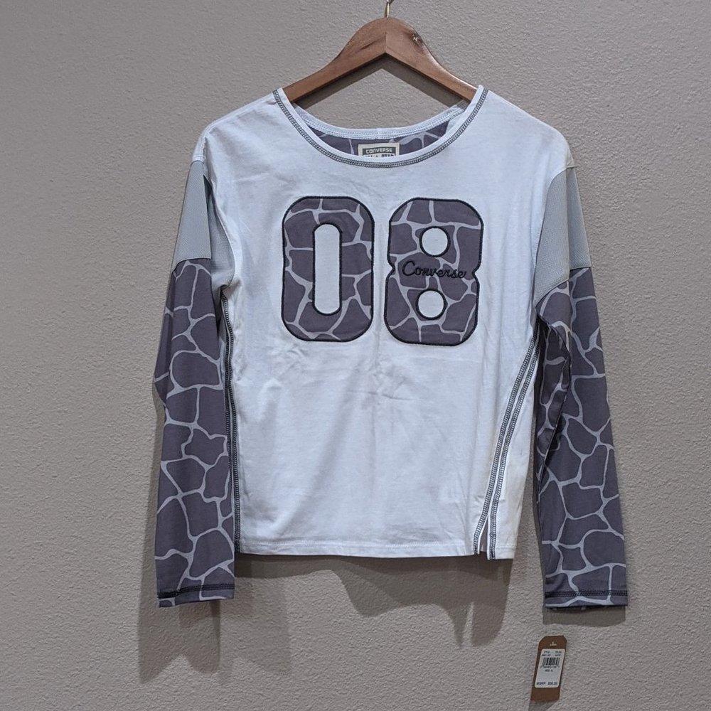 ✨BOGO✨ NWT - Converse All Star Giraffe Printed Long Sleeve Top